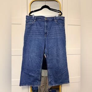 H&M High Rise Wide Leg Ankle jeans